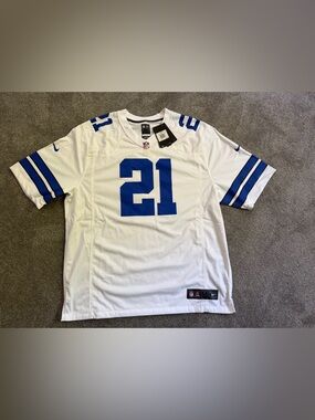 NWT Nike NFL Dallas Cowboys Game Jersey Elliot White Size XXL